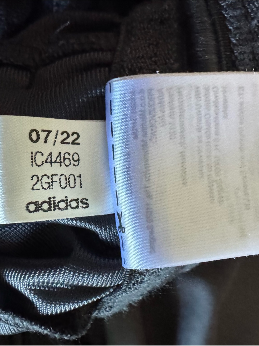 adidas Men’s Black Jogger Sweatpants with Three-Stripe Side - Picture 7 of 7